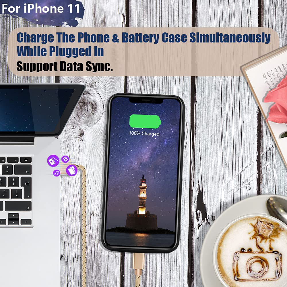 husa baterie pentru iPhone 11 12 13/13 Pro 6000mAh фото 2