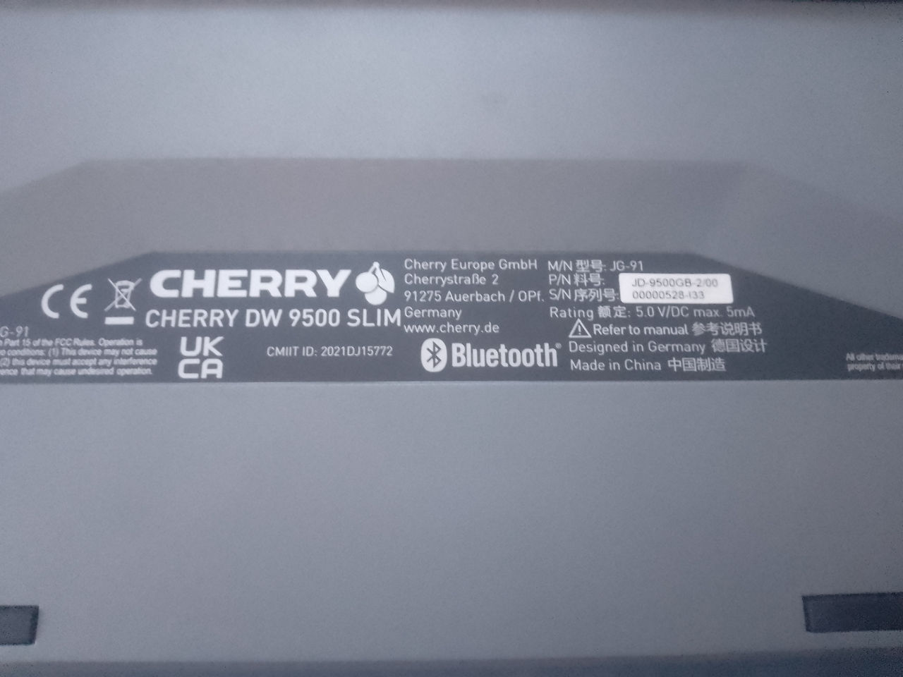 комплект cherry DW 9500 slim wireless фото 1