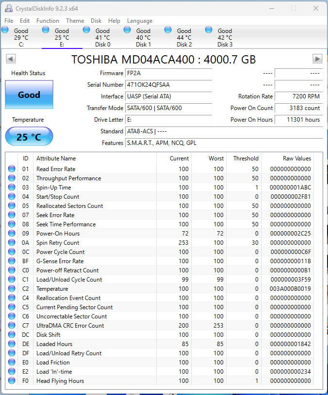 Toshiba MD04ACA400 4.0TB фото 1