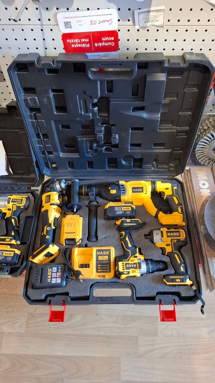 Masina de gaurit cu acumulator 20V/5Ah HASS (HAKI) seturi preturi mici foto 10