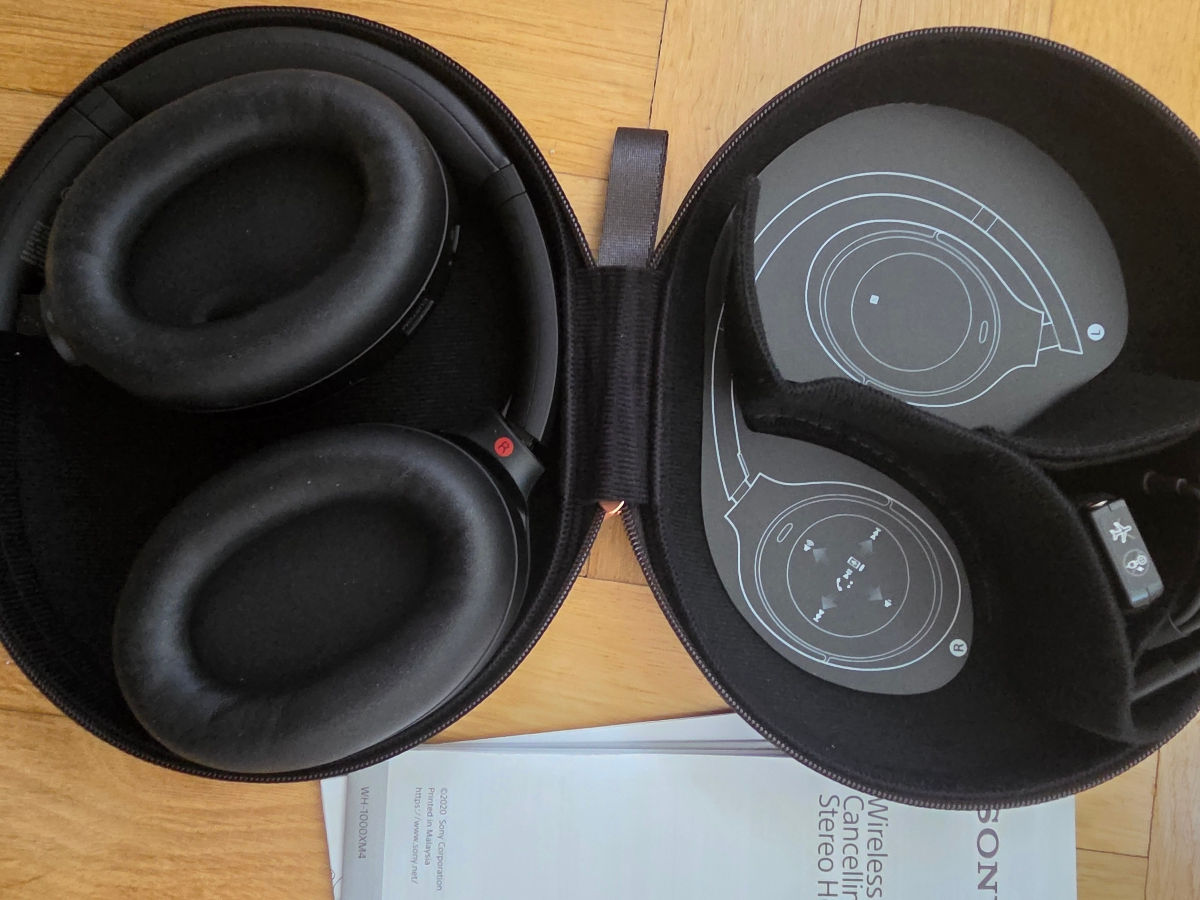 Накладные наушники sony wh-1000xm4  foto 1