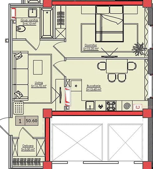 Apartament cu 1 cameră, Ciocana, Chișinău, Chișinău mun.