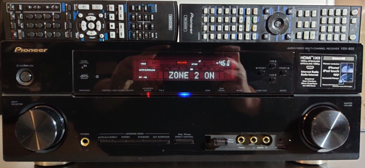 Quality Receiver Pioneer VSX-920 7x140 watt, hdmi, usb/iPod, internet radio, pure direct, zone 2 foto 7