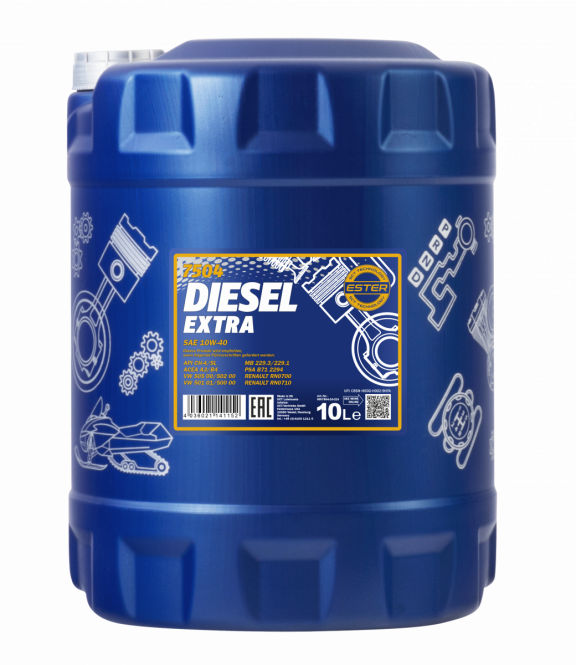 Ulei de motor MANNOL 7504 Diesel Extra 10W-40 10L foto 0