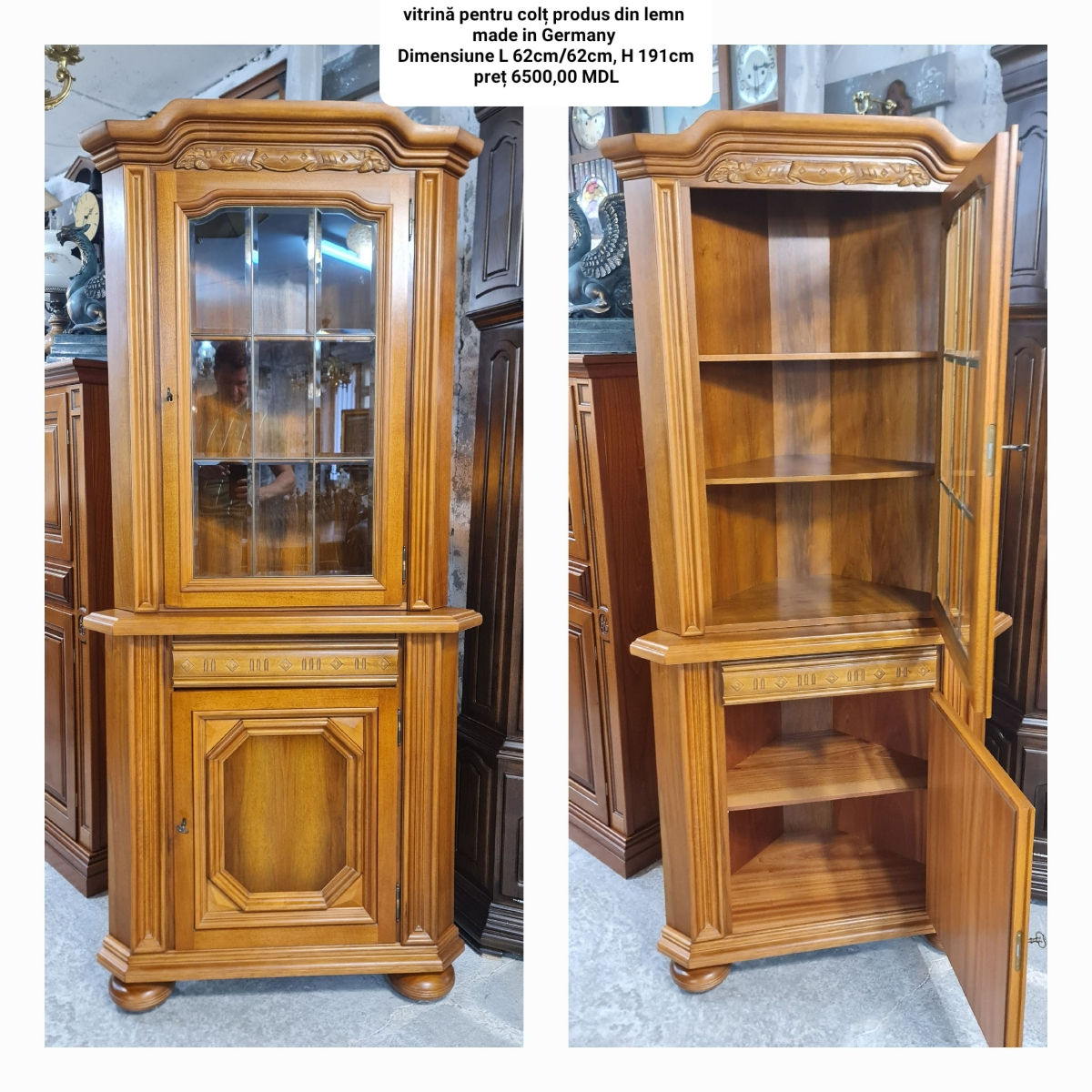 Vitrina, dulap, bufet, dresoir, comod, буфет-витрина, сервант, буфет из массива дерева , комоды фото 2