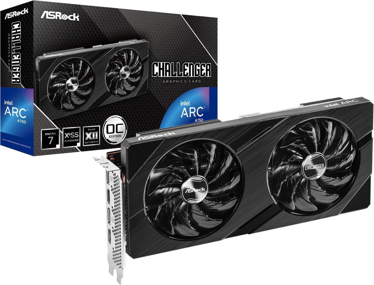Intel Arc A750 AsRock Challenger 8GB GDDR6 Open Box фото 0