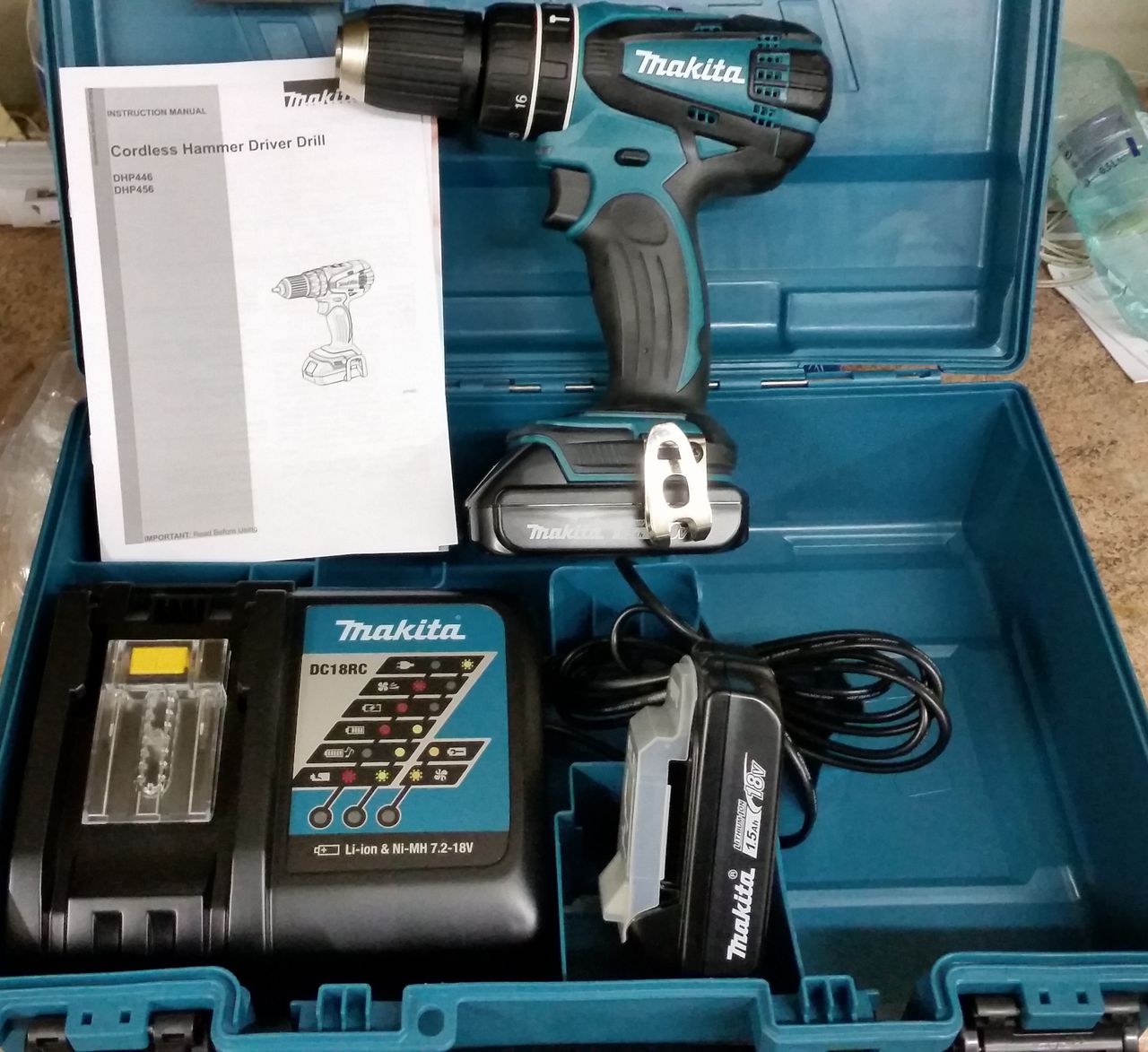 Makita DHP456. Шуруповерт с перфоратором.