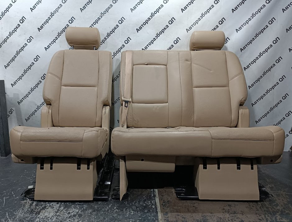 Салон (сиденья) бежевая кожа Cadillac Escalade III. Разборка Cadillac фото 5