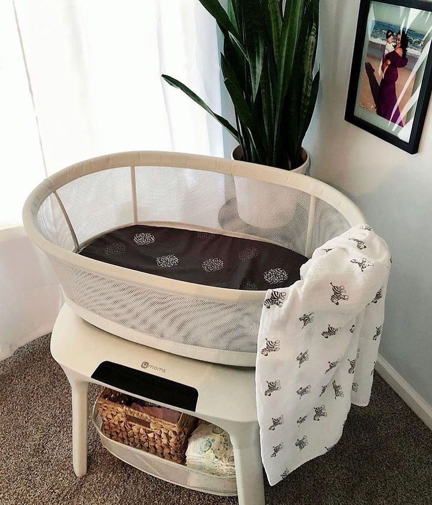 Cos bebe pentru somn cu leganare 4Moms mamaRoo sleep bassinet foto 2