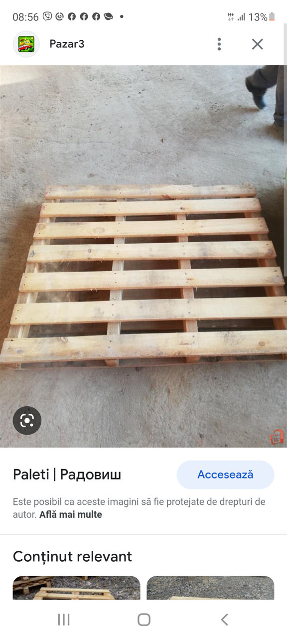 Paleti din lemn noi si folositi foto 0