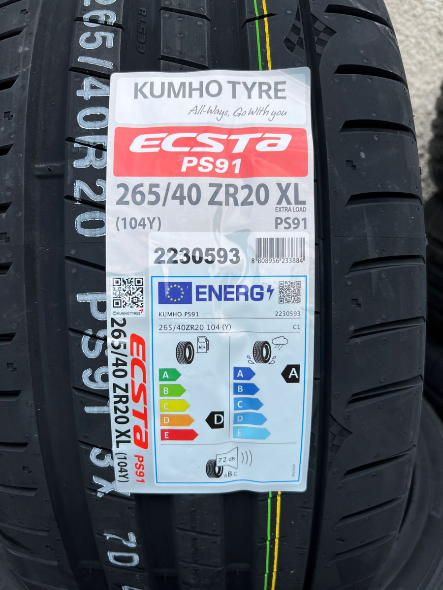 265/40 R20 Kumho Ecsta PS91/ Доставка, livrare toata Moldova foto 1