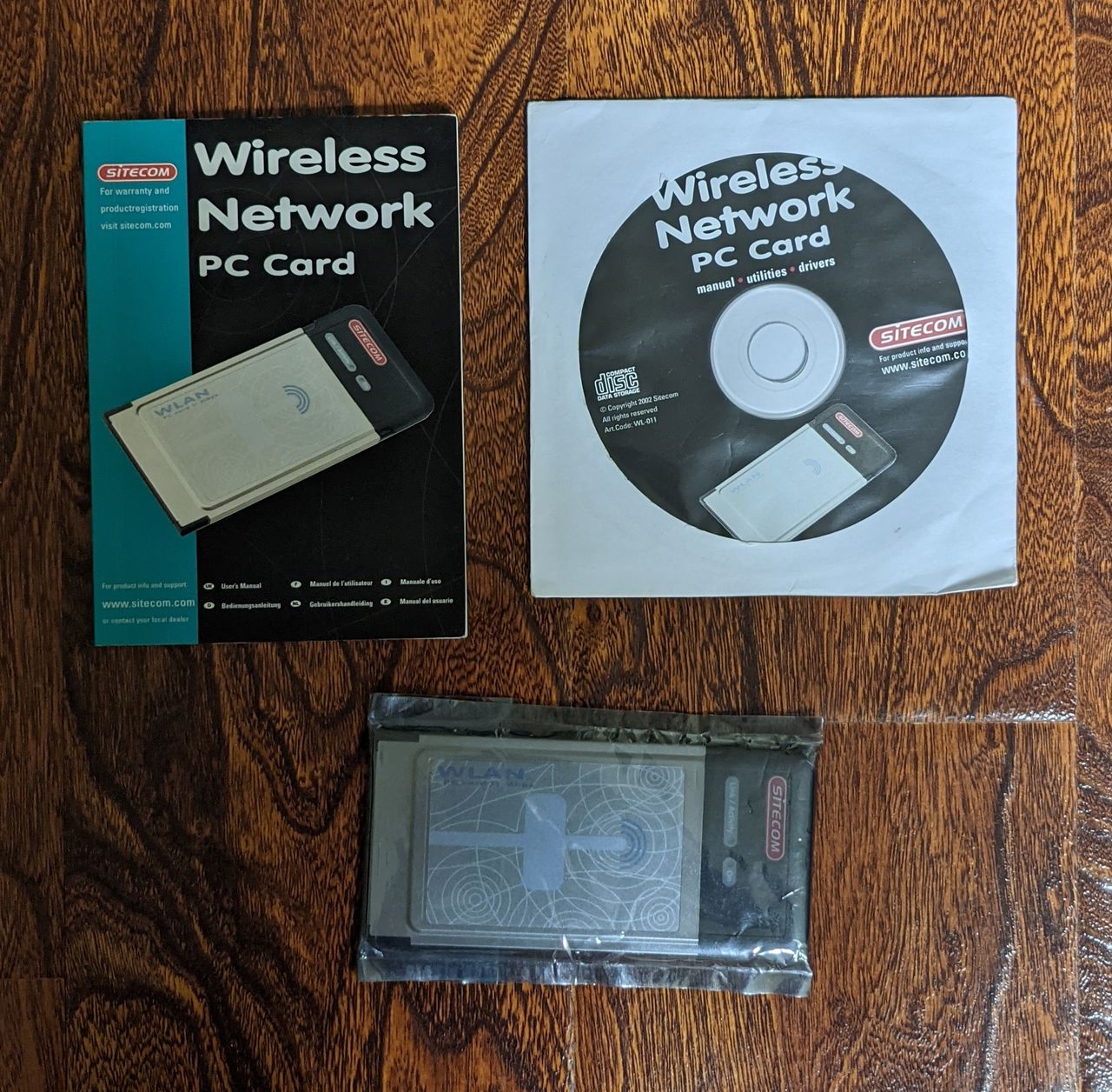 Sitecom wl 011 802 11b wireless network pc card