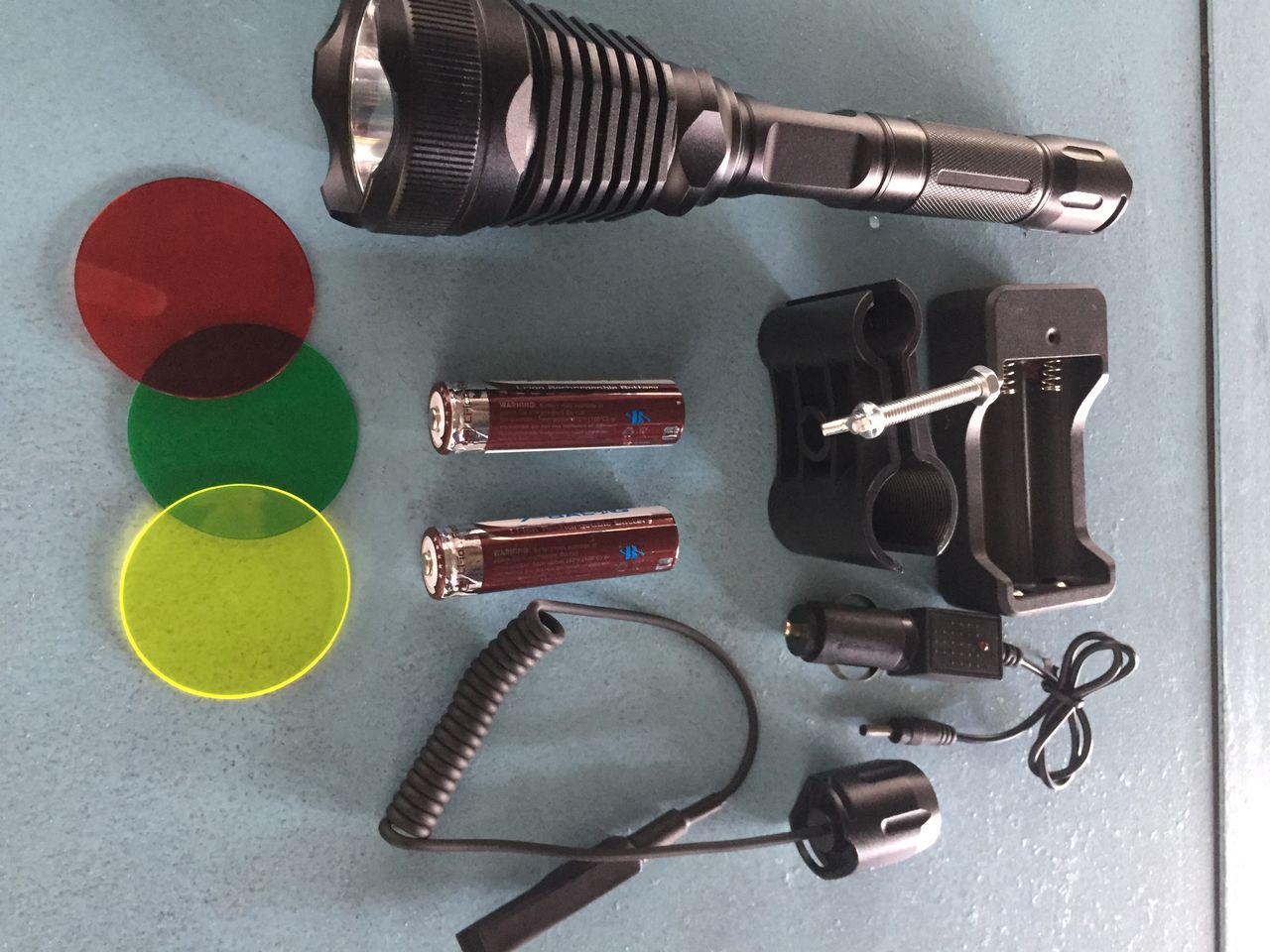 Lanterna pentru vanatoare Set Complect LED XM-LT6 reancarcabila foto 3