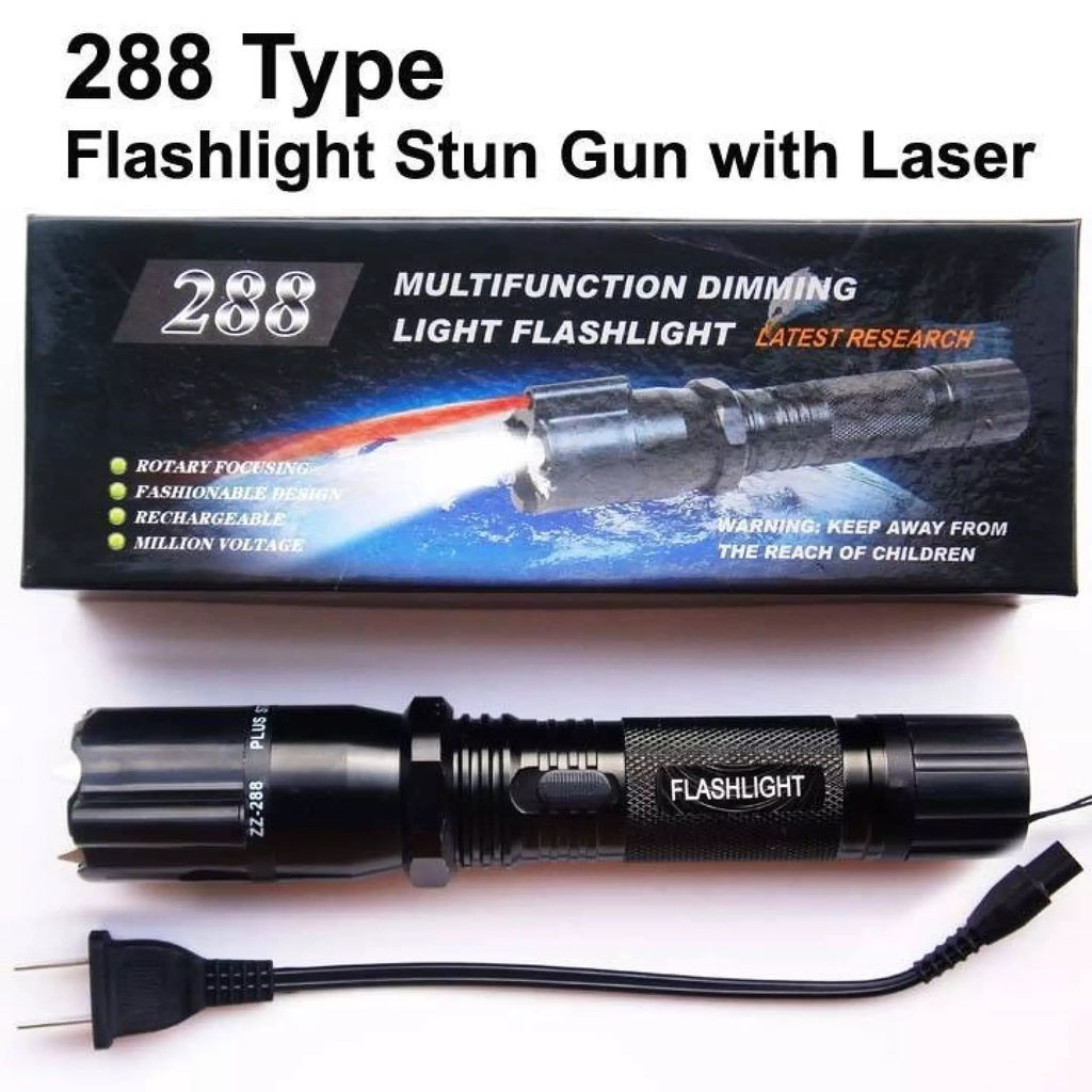 Lanternă-pistol asoma + laser 3 în 1, respingător pentru câini BL-288 foto 1