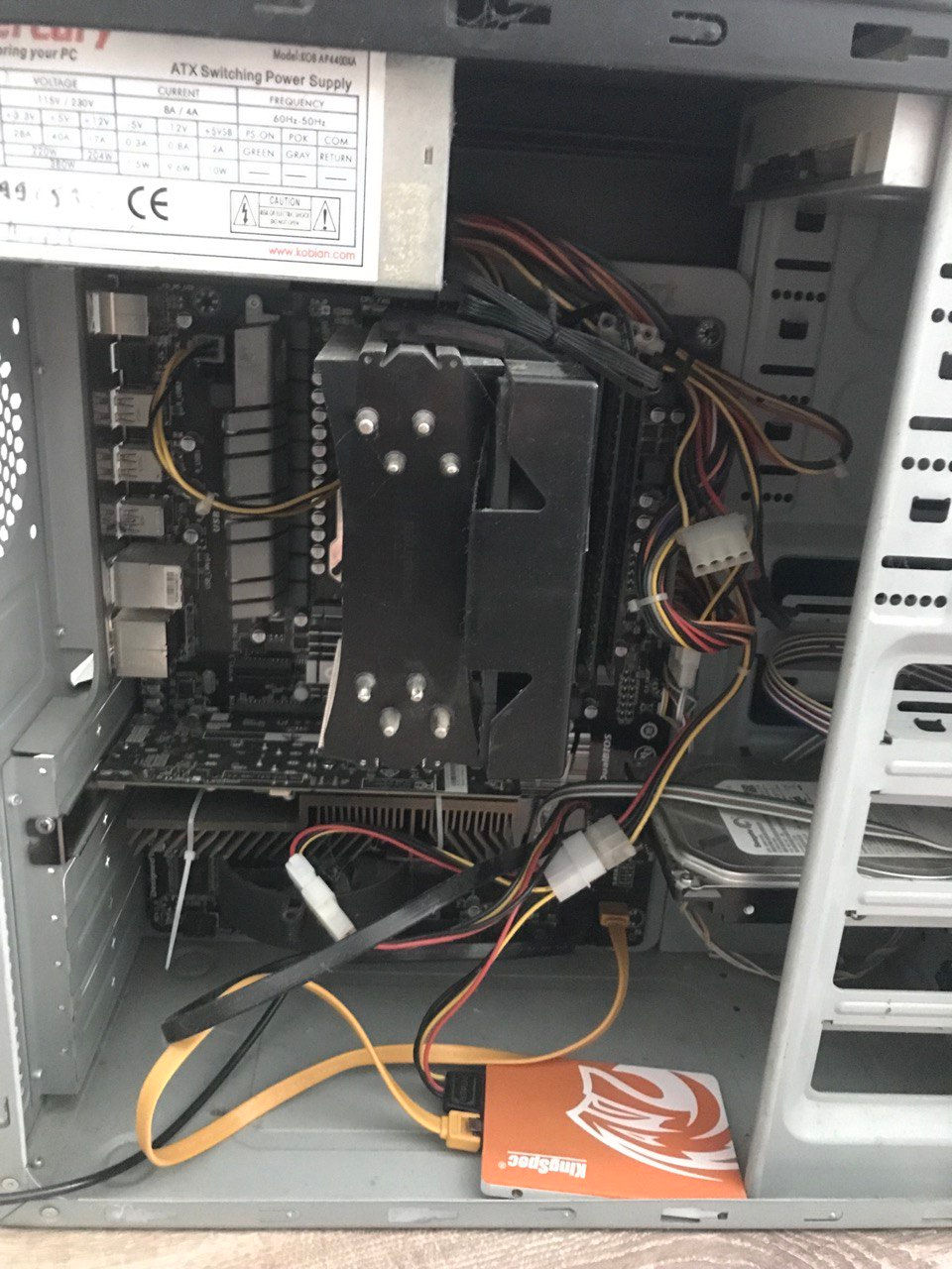 Комплект материнская плата AM3+ , процессор FX6300 , башенный кулер ...