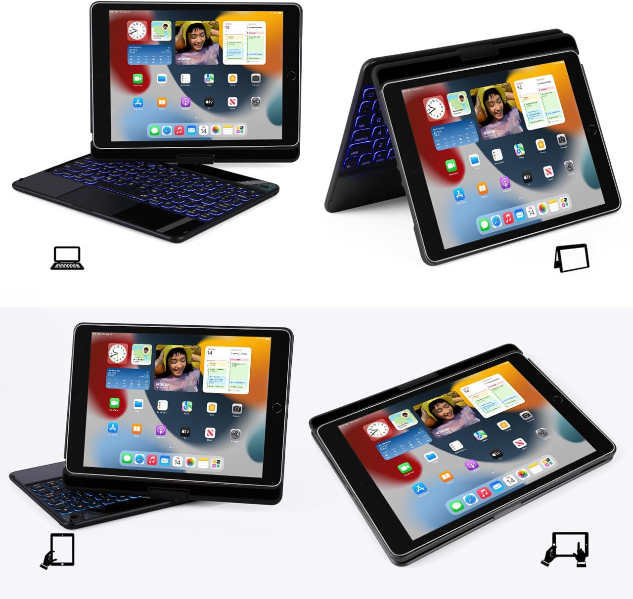 Чехол-клавиатура для iPad 9-го поколения 10.2 foto 2