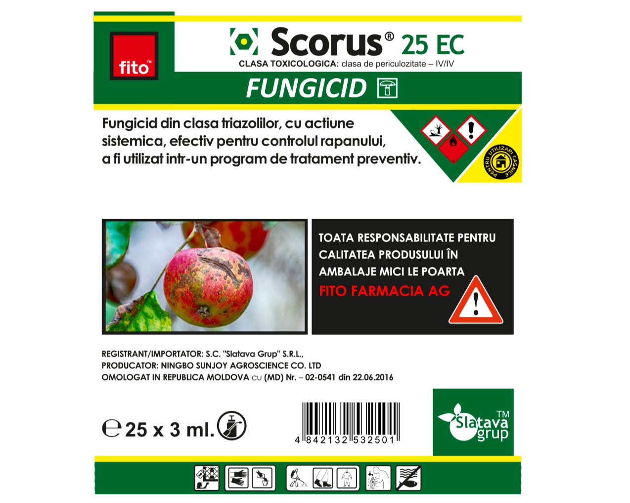 Super Oferta !!! Fungicid Scorus 25 EC (difenoconazol 250 g/l), Ambalaj: 5 ml., 50 ml. foto 4