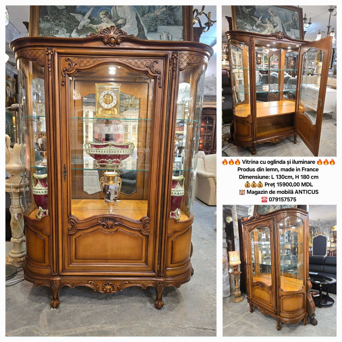 Vitrina, dulap, bufet, dresoir, comod, буфет-витрина, сервант, буфет из массива дерева , комоды фото 1