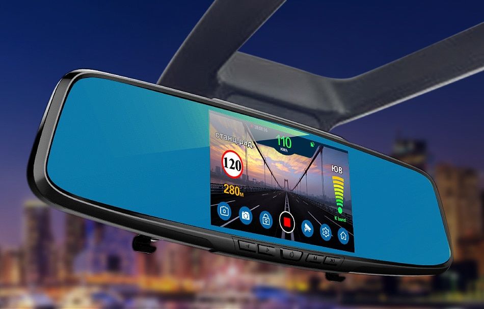 Oglinda videoregistrator radar detector gps treker