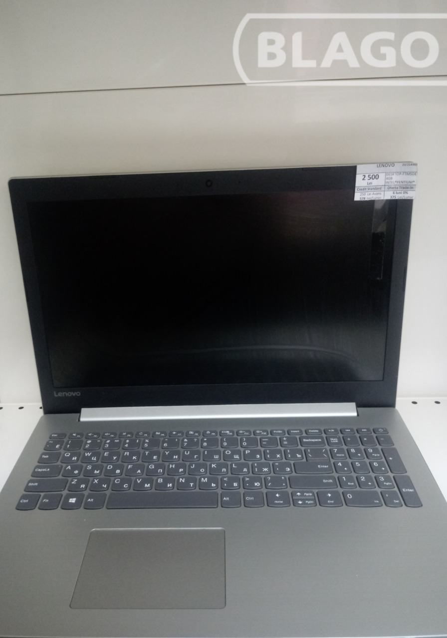 Laptop Lenovo,Intel(R)Pentium(R)Silver N5000 CPU@ 1.10 GHz,4.00 Gb,2500 lei
