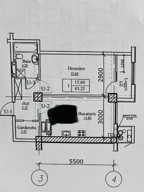 Apartament cu 1 cameră, 45 m², Botanica, Chișinău foto 1