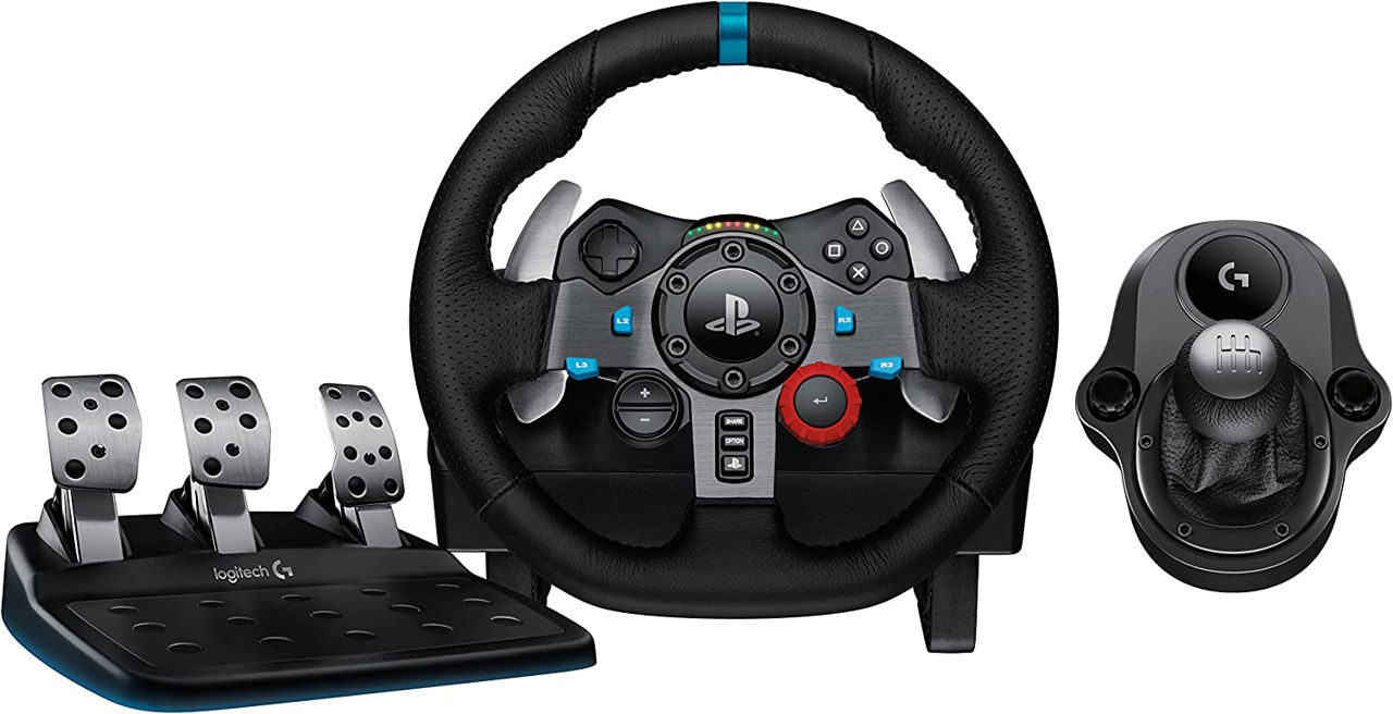 Игровой руль Logitech G29/Logitech G920/Logitech G923 + Коробка передач  Logitech