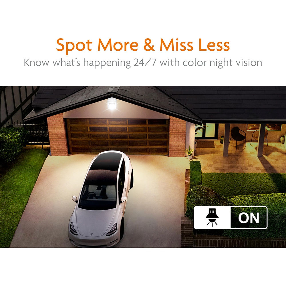 Camera IP Wireless PTZ exterior Homeguard 4MP, IR, alb foto 1