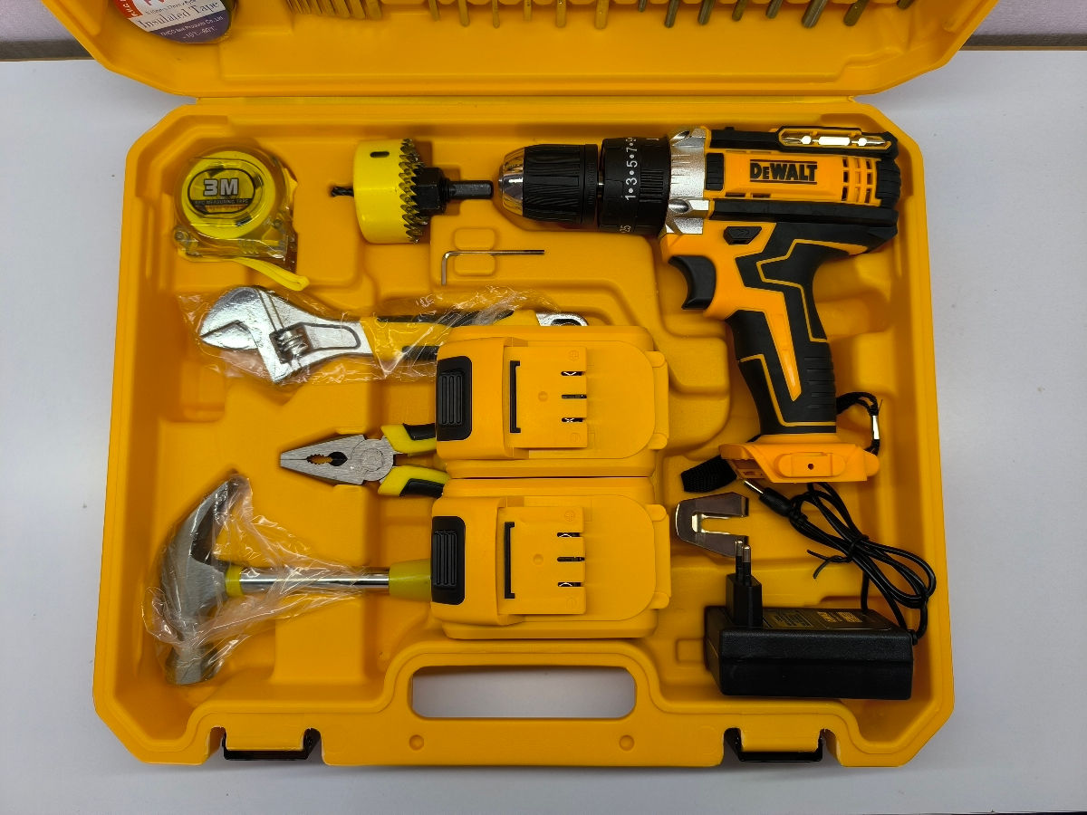 Новый ударный шуруповёрт DeWalt 24v/6ah с большим набором инструментов foto 2