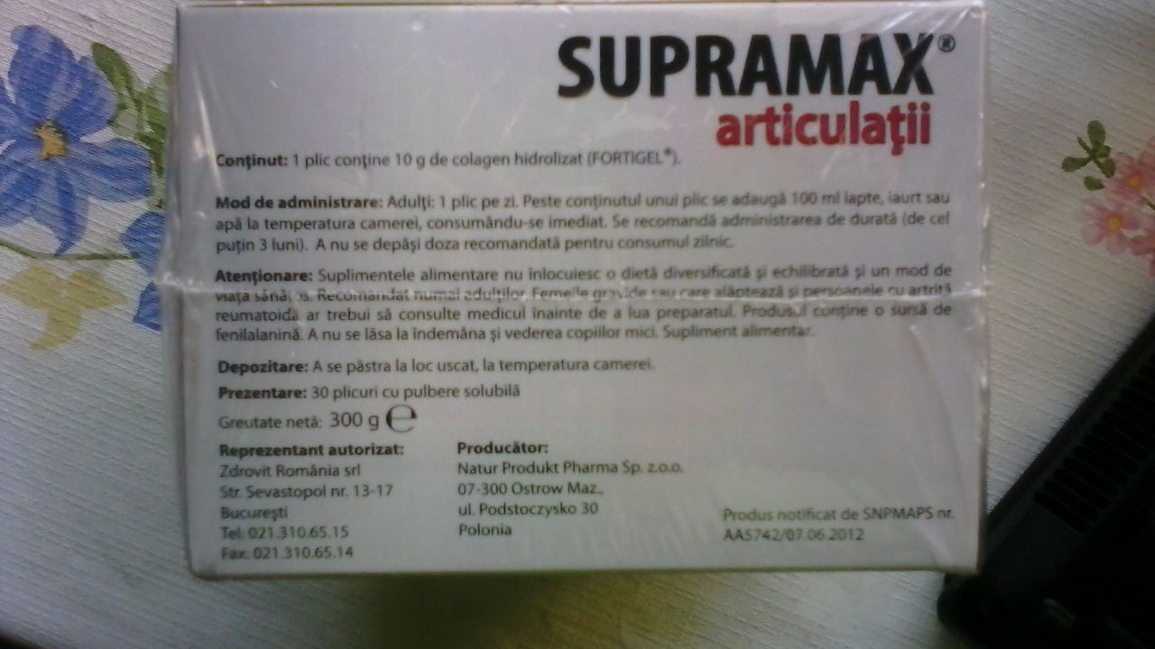 supramax articulatii pret md