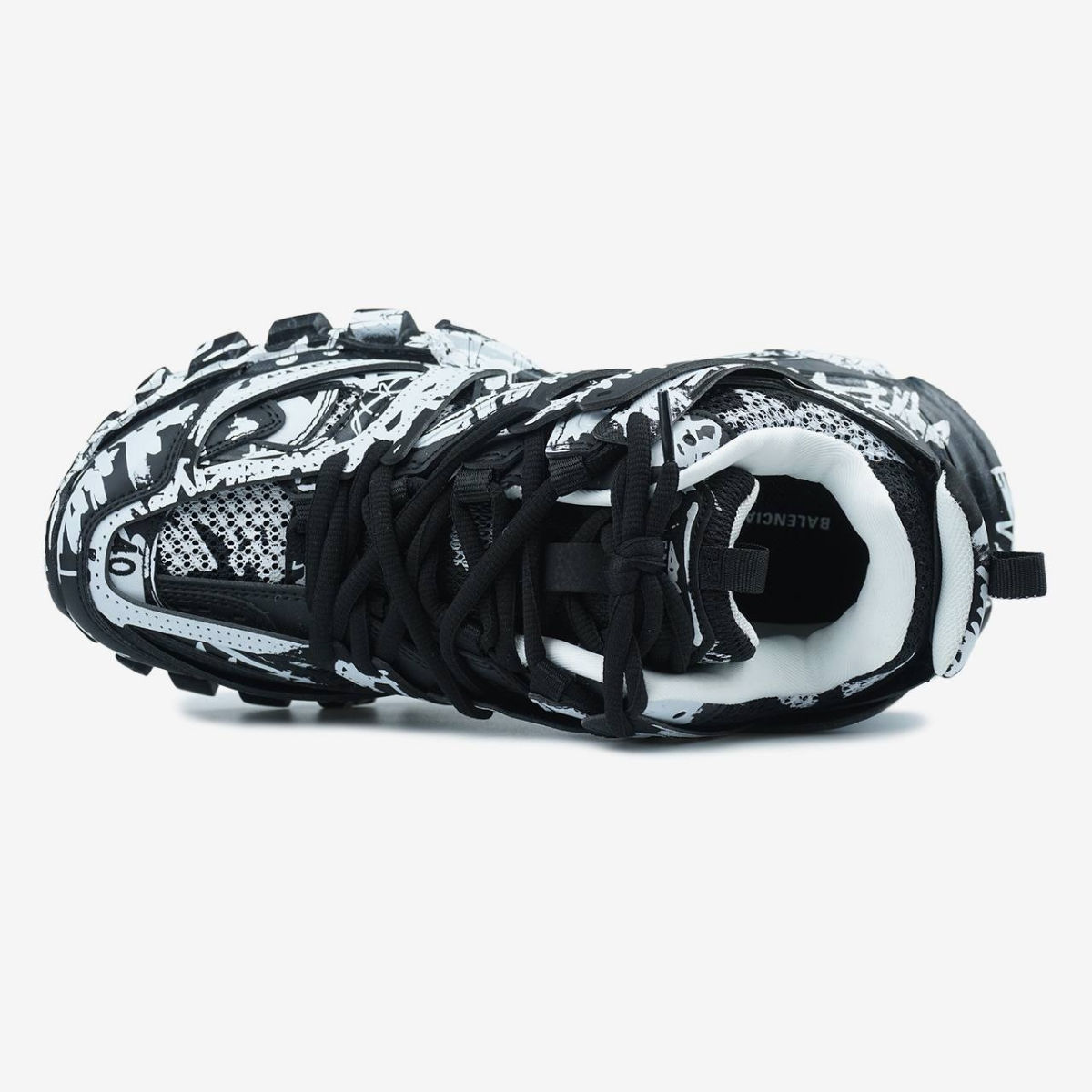 Balenciaga Track Graffiti Black/White Unisex foto 3