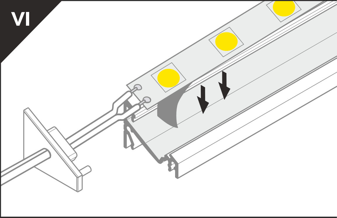 Profil din aluminiu de colt corner 14 pentru banda led - anodizat 2 metri - set complet descriere pr foto 6