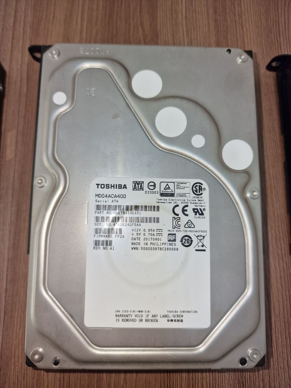 Toshiba MD04ACA400 4.0TB фото 0