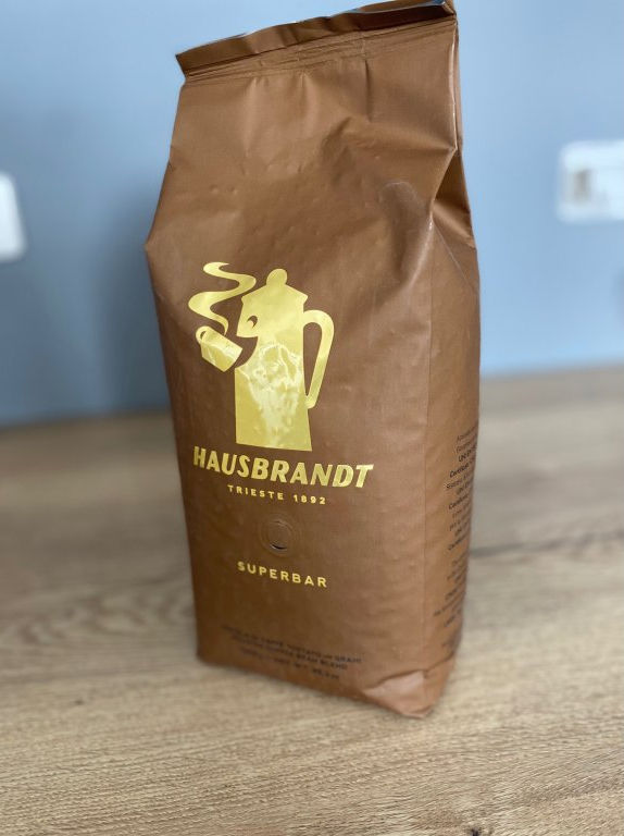 Hausbrandt Superbar Cacao Amar și Lemn Dulce 1kg Cafea Boabe, Livrare foto 2