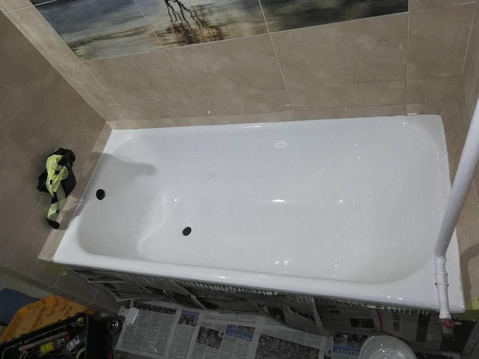 Reparatia cazilor,fontă ciugun, metal,cu acril ecologic, !! покраска ванн foto 6