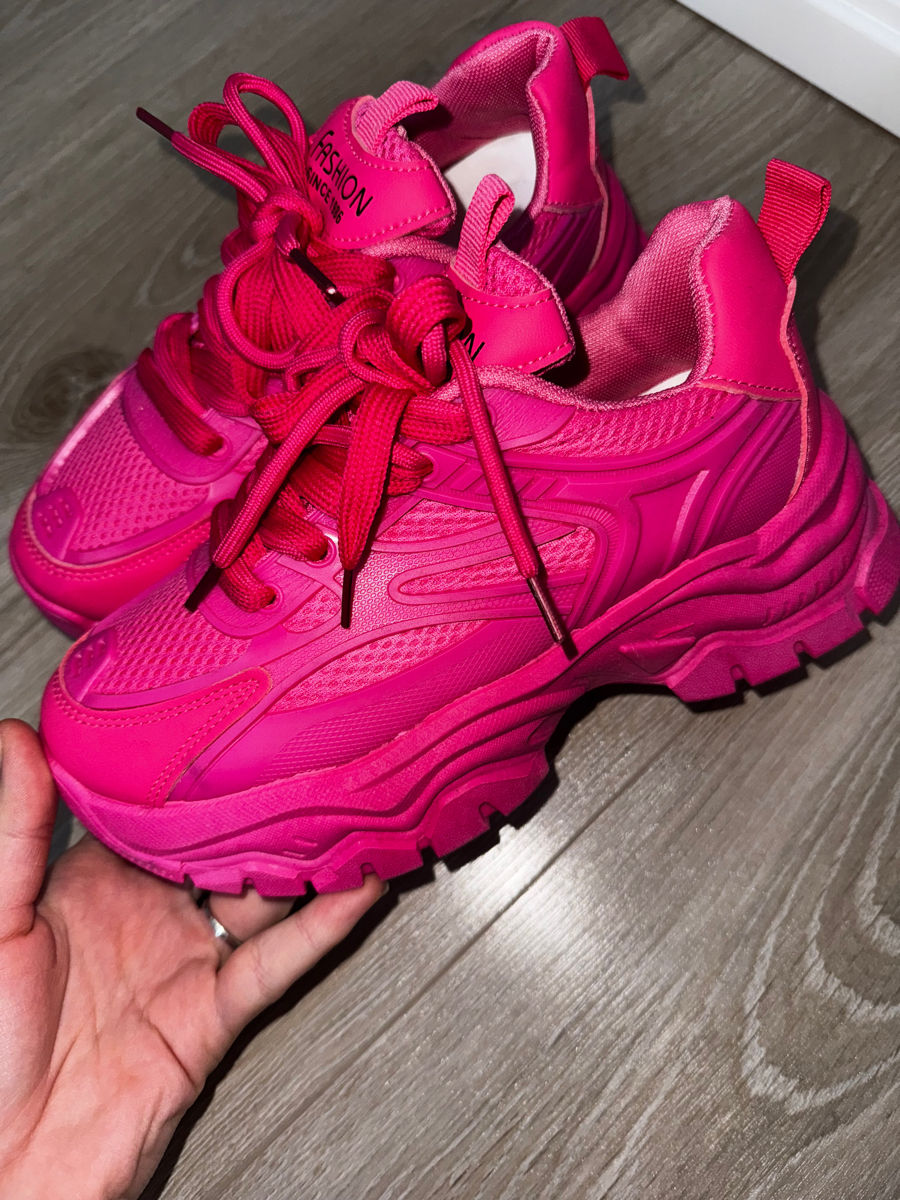 Adidași sport damă - roz neon foto 1