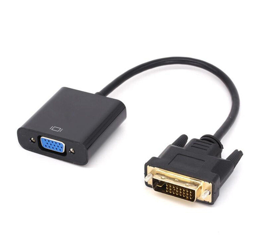 DVI to VGA Adapter, Cable 24+1 25 Pin DVI Male to 15 Pin VGA Female Video Converter foto 4