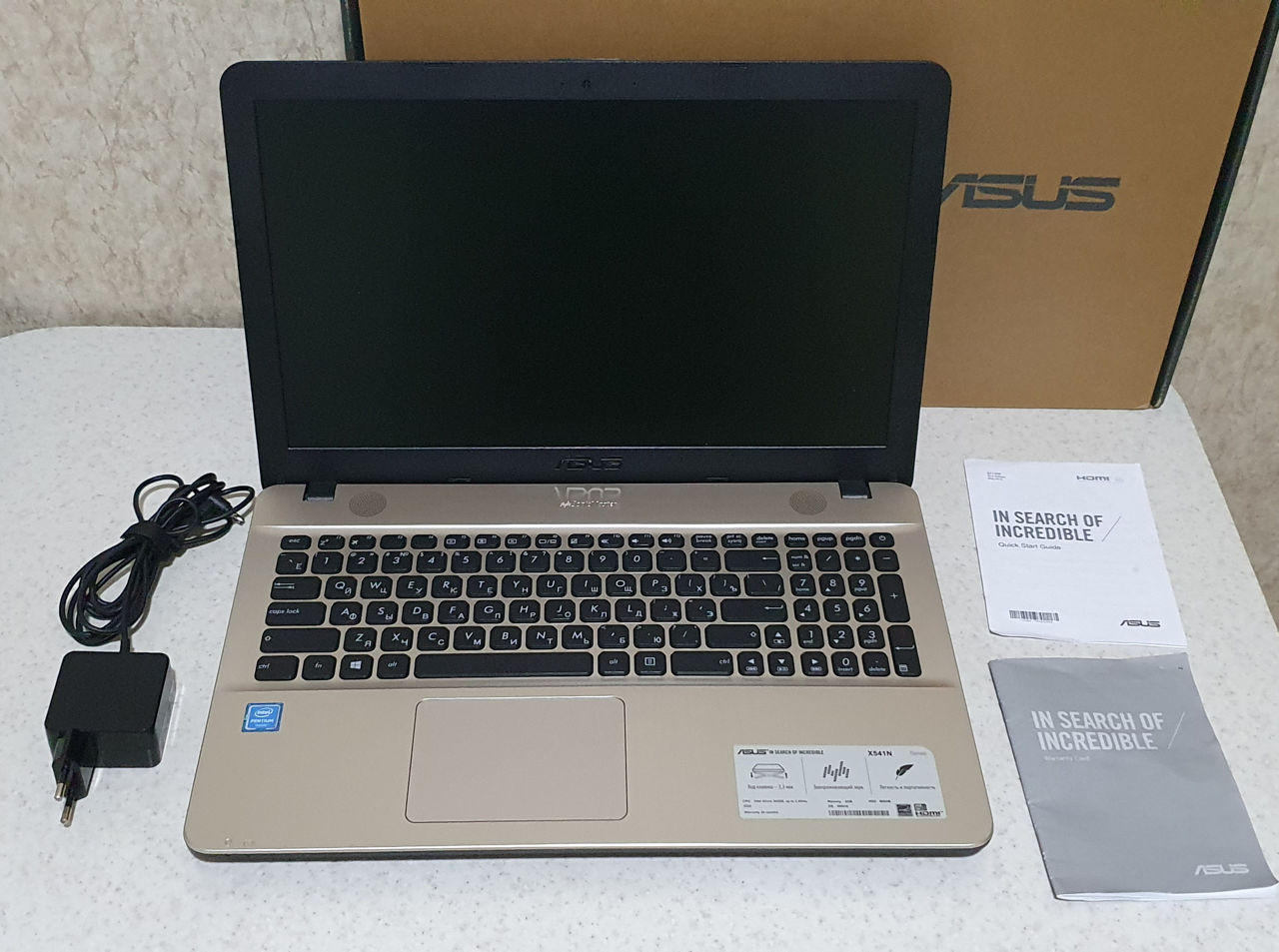 Здесь ноутбуки. новый мощный asus vivobook max x541n. pentium n4200 2,6ghz. 4ядра. 4gb. 500gb foto 1