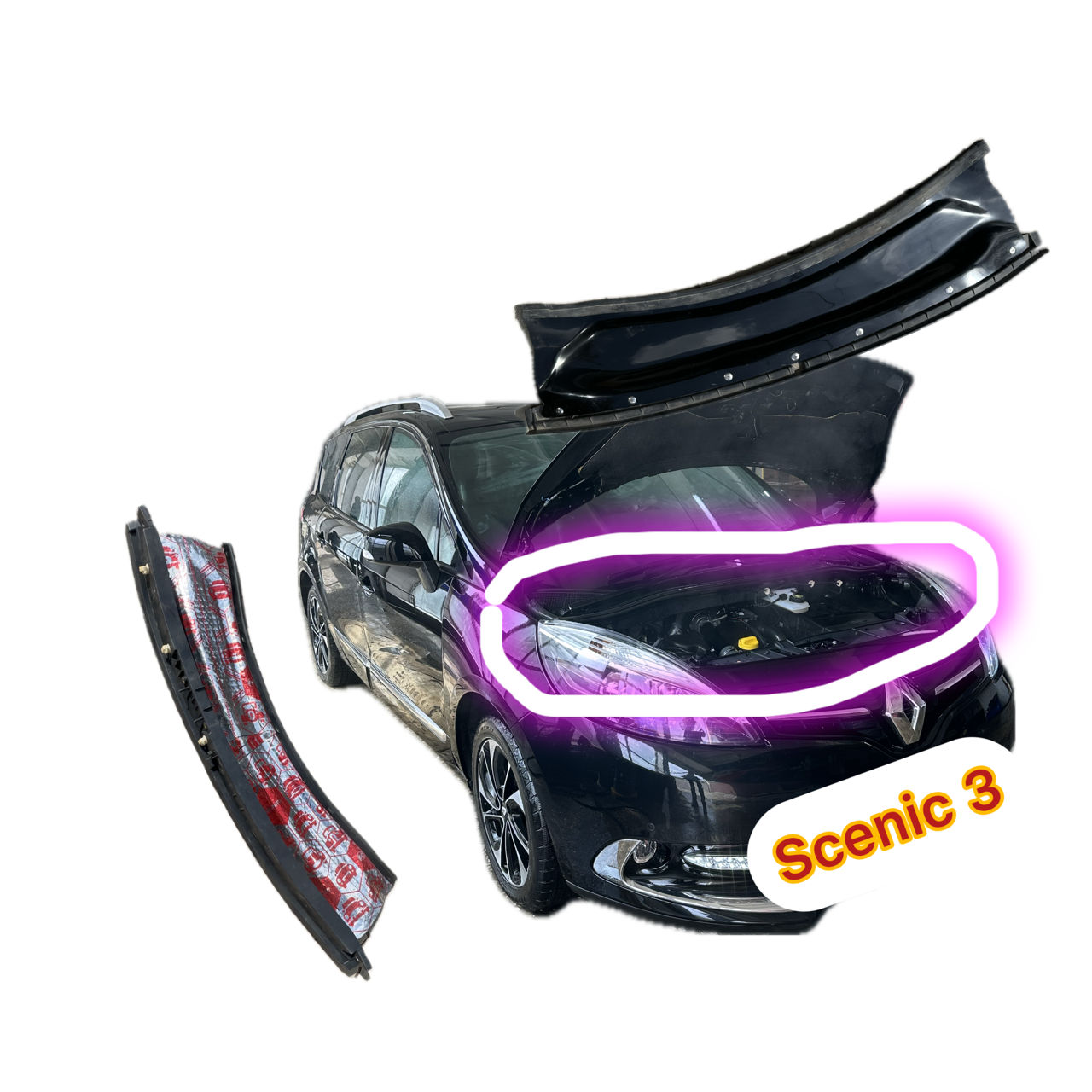 (9) Жабо для renault scenic 3, grand scenic , 668100006R фото 4