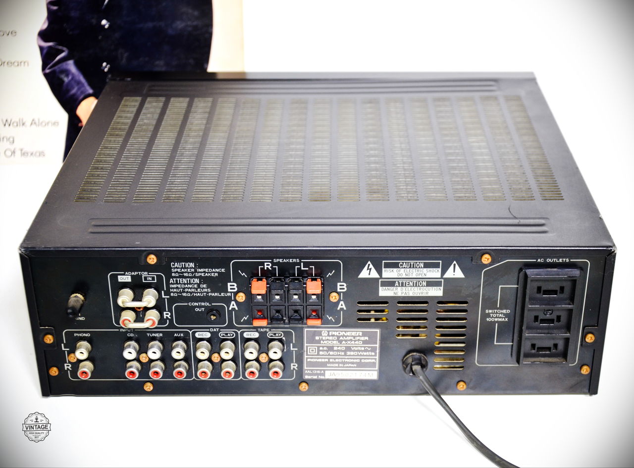 Pioneer A-X440 Hi Fi Усилитель с фонокорректором / Made in Japan /  есть винил фото 9