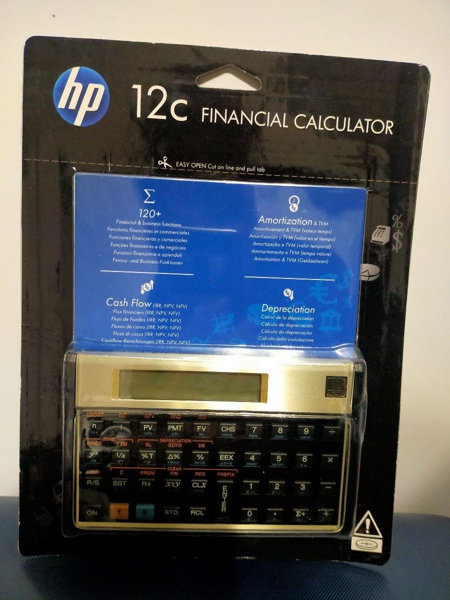 Hp 12c financial calculator