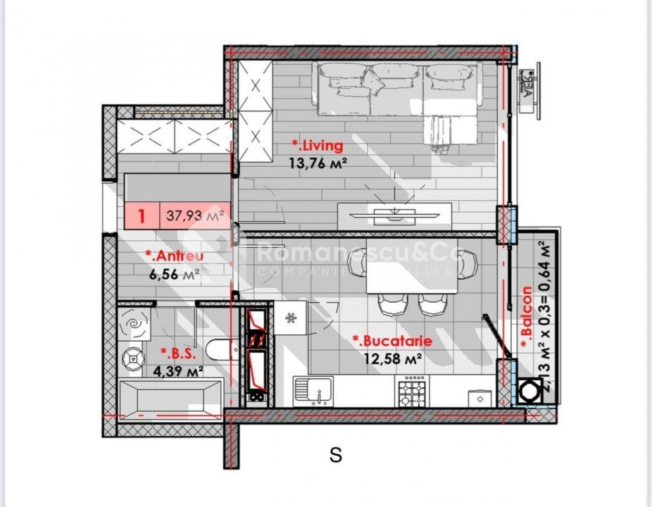 Apartament cu 1 cameră,  Telecentru,  Chișinău mun. foto 1