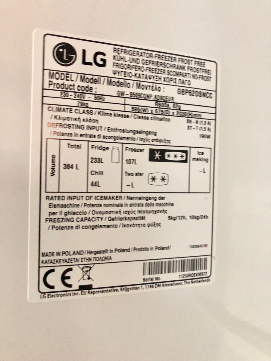 Холодильник LG GBP62dsncc A++ / Total NoFrost / Smar foto 4