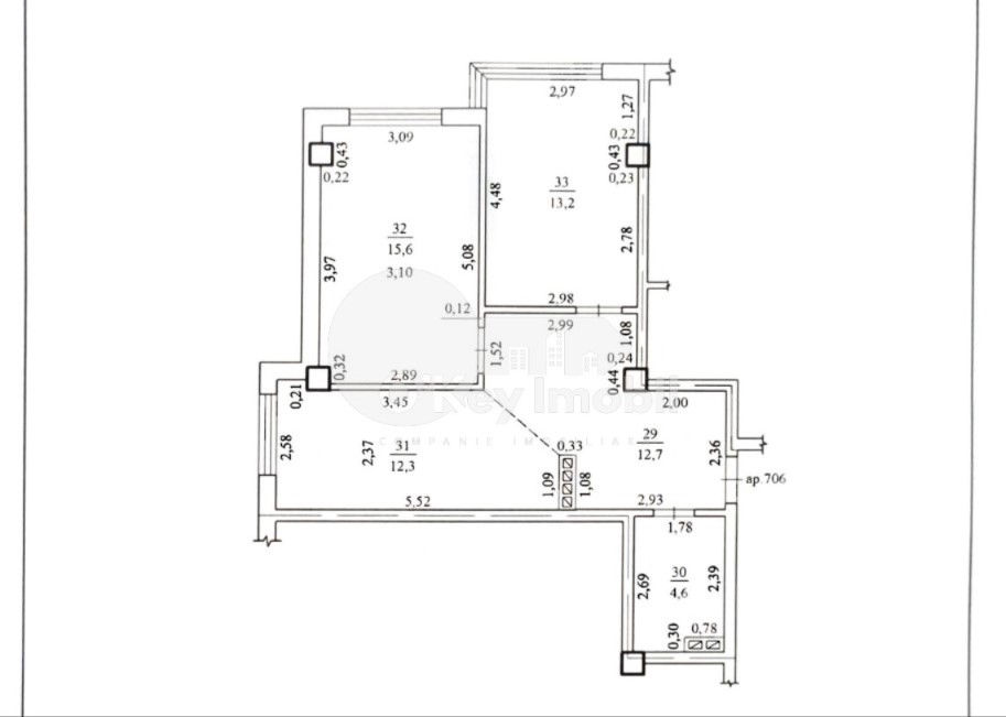 Apartament cu 2 camere, 63 m², Durlești, Chișinău foto 1