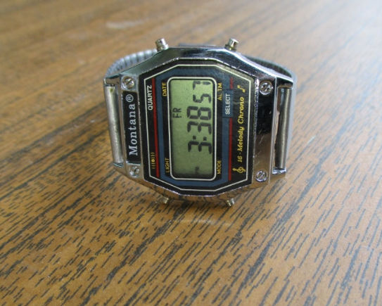 Montana.USA.Vintage Wrist Watch Digital Chronograph 16 Melody Alarm..Made in USA.Original. фото 0