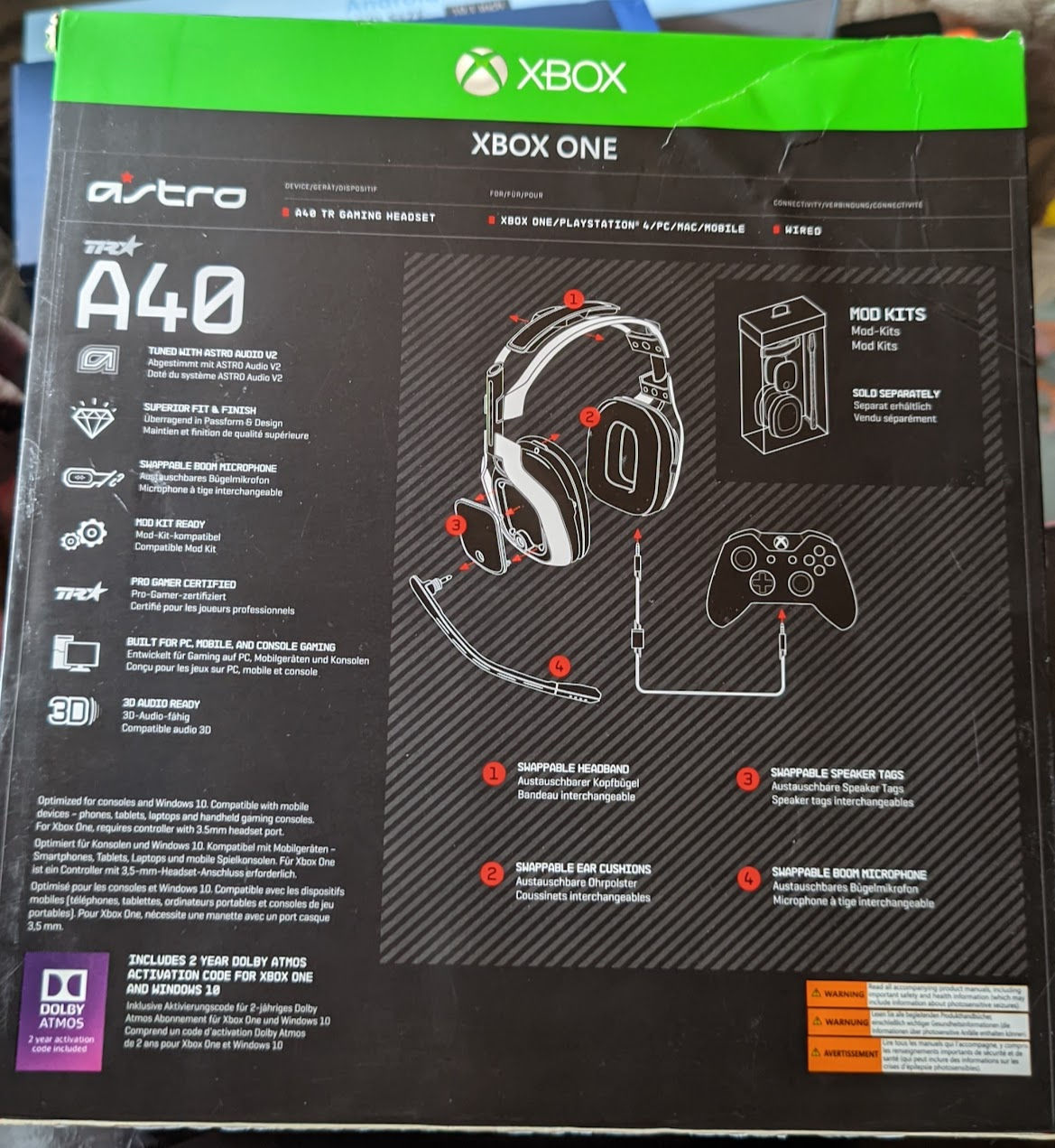 Logitech Astro Gaming A40 TR Wired Headset with Astro Audio V2 for Xbox Series ,One, PC & Mac foto 1