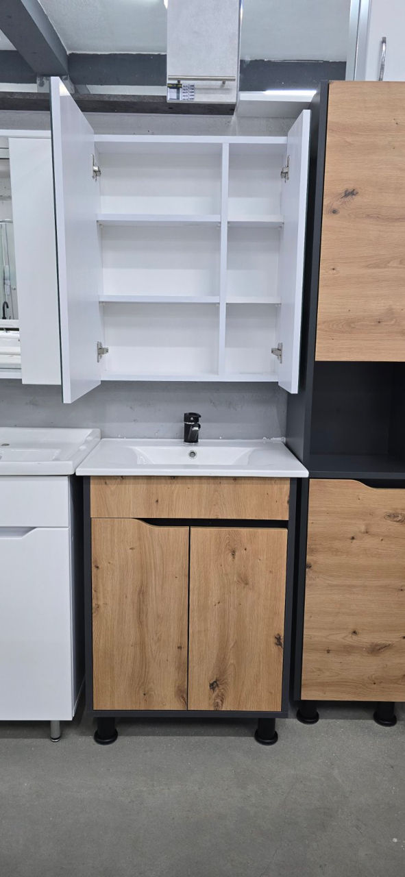 Мебель для ванной комнаты / наборы / шкаф с умывальником / зеркало - mobila pentru baie foto 3