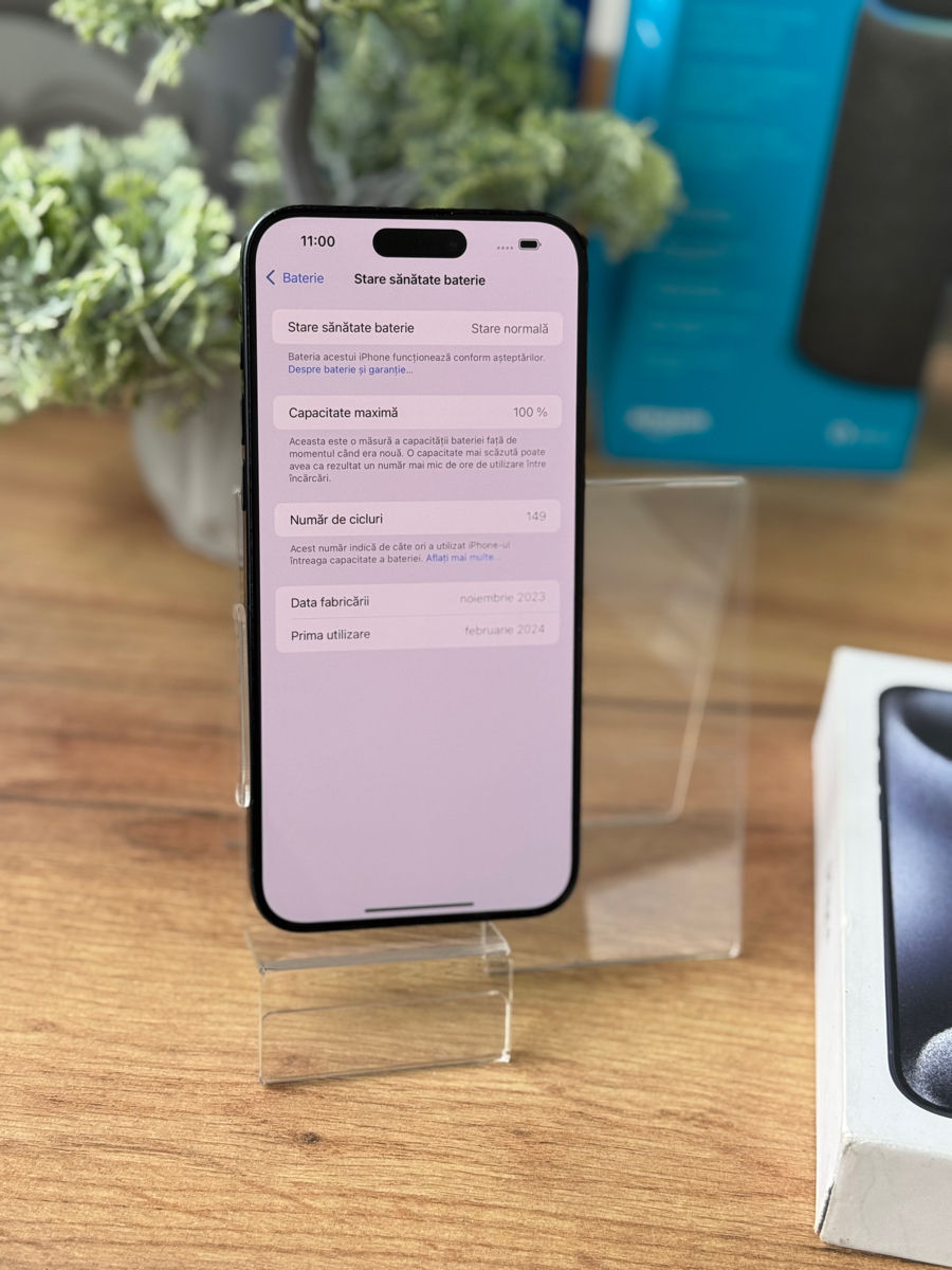 Iphone 15 Pro Max 256gb 100% baterie , stare ca nou foto 5