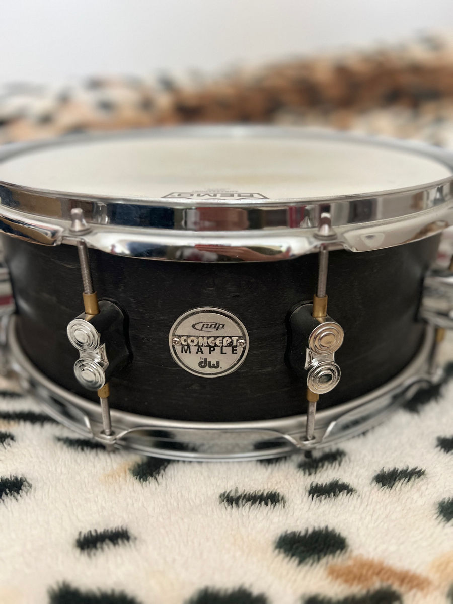 DW PDP 14”x5,5” Black Wax Snare (Toba Mica) foto 0