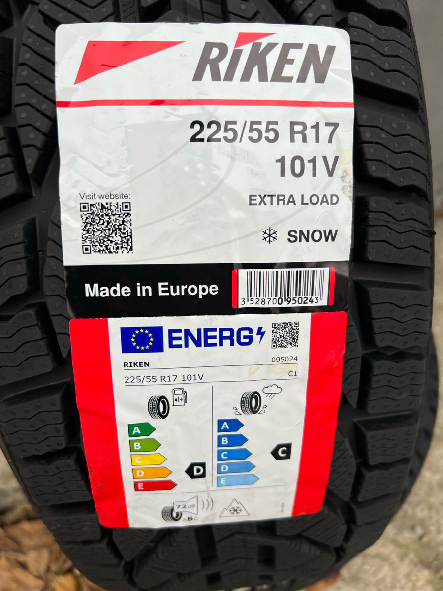 225/55 R17 Riken Snow (Michelin Group)/ Доставка, livrare toata Moldova фото 1
