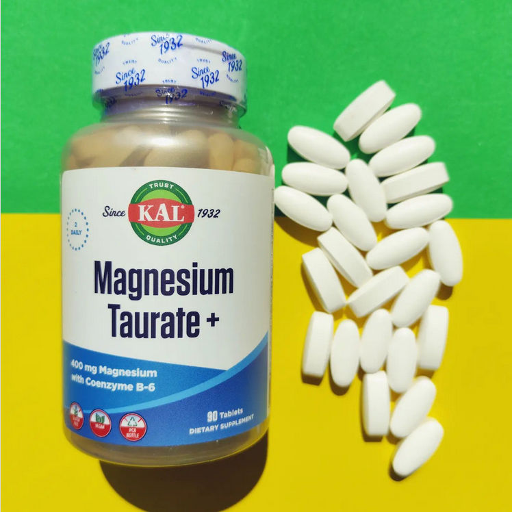 Таурат магния + , Magnesium Taurate, 200 мг, 90 таблеток, KAL, iHerb ...